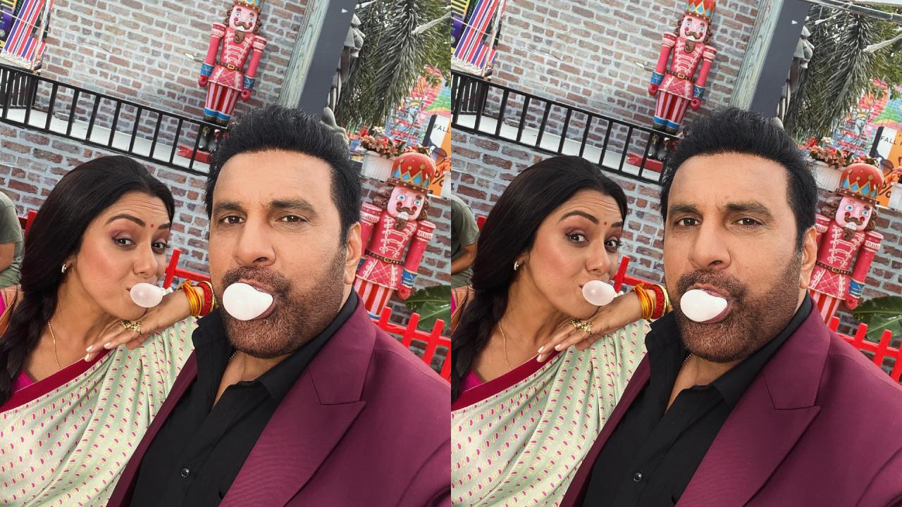 It's A 'Gummy' Bond: Anupamaa Fame Actors Rupali Ganguly And Vaquar Shaikh Share Unique BTS 892816