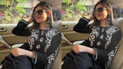 Jannat Zubair Elevates Ethnic Style In A Black And White Chikankari Kurta, See Pics!