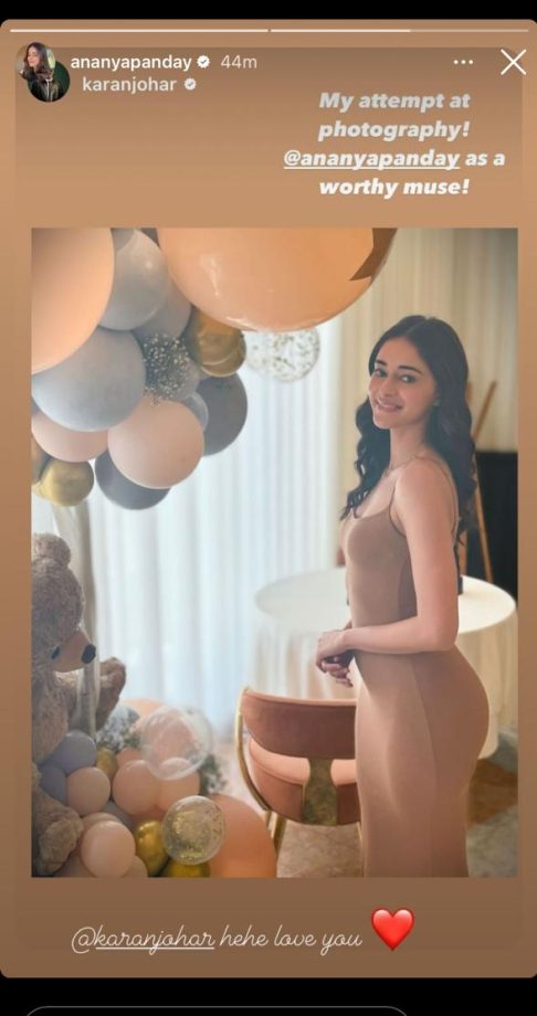 Karan Johar Sets Internet Ablaze with a Sizzling Snapshot of Ananya Panday in a Nude Bodycon Dress, Dubbing Her 'Worthy Muse'! 892443