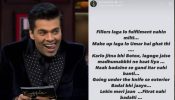 Karan Johar takes a jab at actors who go under the knife, "exterior badal jaaye, fitrat nahi badalti" 889582