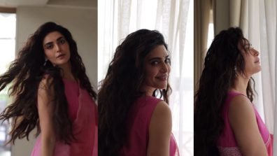 Karishma Tanna Exuding Timeless Beauty And Grace In An Ethnic Pink Saree, Watch!