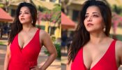 Monalisa Looks Breathtakingly Hot In Red Monokini, See Photos 891839