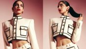 Monochrome Look: Khushi Kapoor Flaunts Toned Legs in a white and black crop blazer and shorts 892974