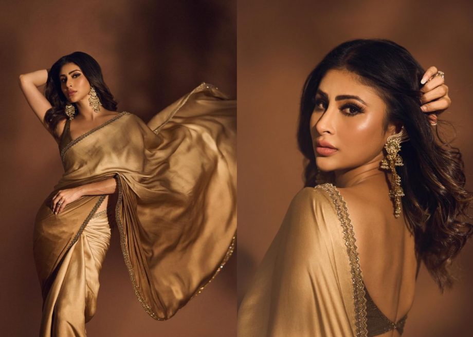 Mouni Roy Flaunts Her Timeless Beauty In A Gold Ombré Saree, See Pics! 891133