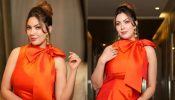 Munmun Dutta Makes Head-Turning Moment In Tangerine Halter Gown, See Photos