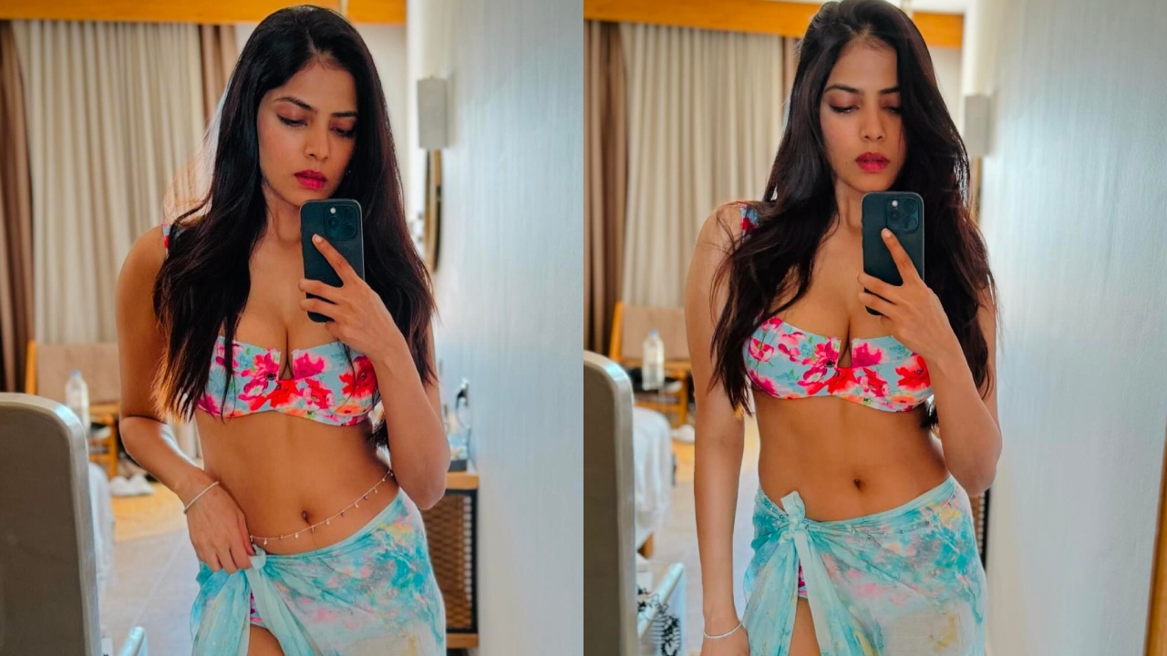 Ocean Vibes: Malavika Mohanan Flaunts her Toned Figure in a Classy Floral Bralette and Skirt With Nature View, See Photos! 891550