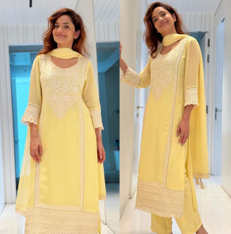 Pardesi vs. Desi: Ankita Lokhande In Leotard and Pants or Kurta Set: Which suits her better? 889968