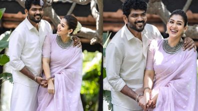 Perfect Couple: Nayanthara & Vignesh Shivan Deck In Traditional Attire, Shares Romantic Moments