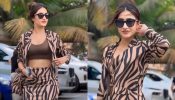 [Photos] Dhanashree Verma Looks Hot In Zebra-striped Brown Blazer And Mini Skirt With Sunglasses 891675