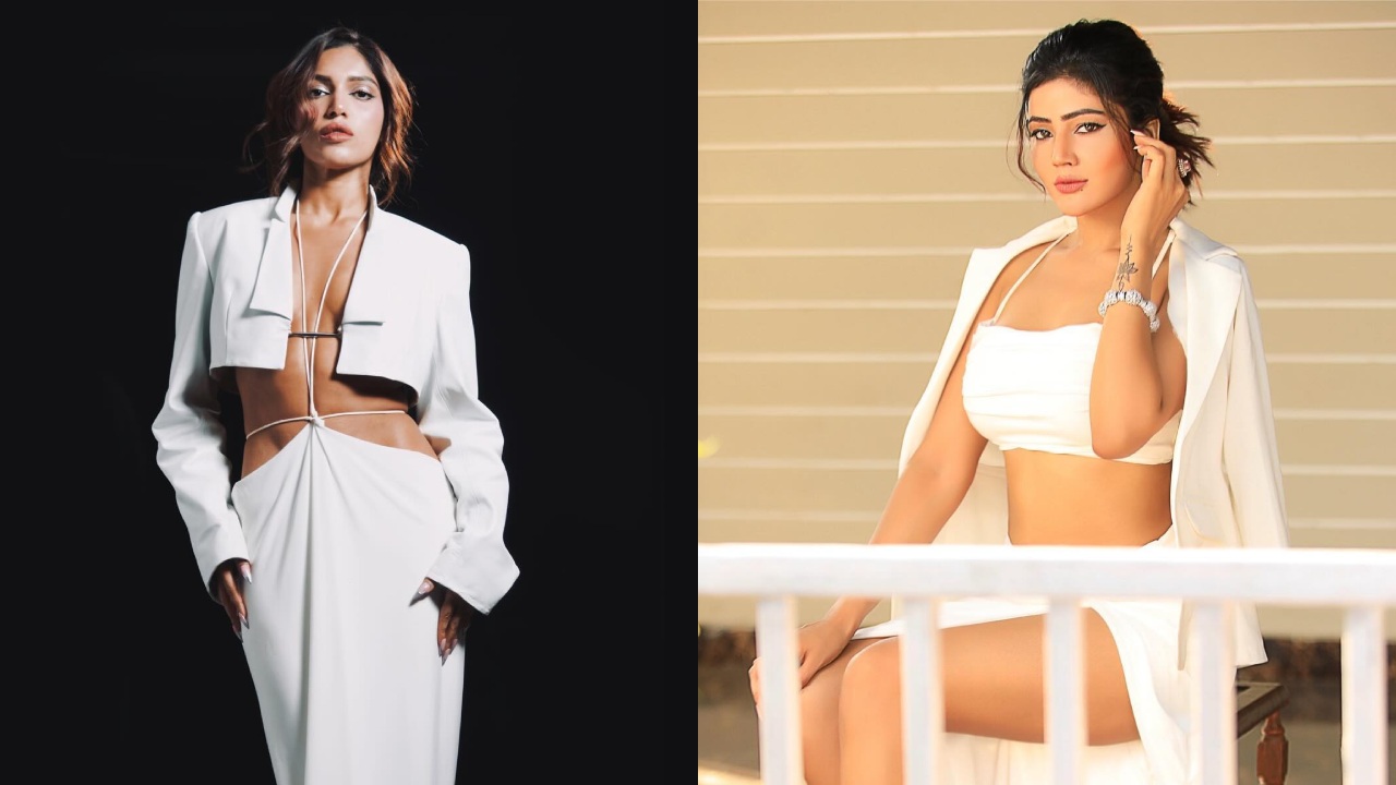 [Photos] White Bold Blazer Look Bhumi Pednekar or Soniya Bansal Who Looks Sexier 892957