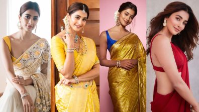 Pooja Hegde Inspired Hairstyles To Rock Saree Look