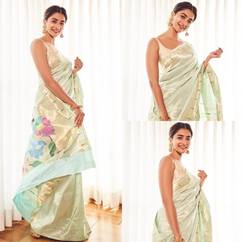 Pooja Hegde Inspired Hairstyles To Rock Saree Look 890037