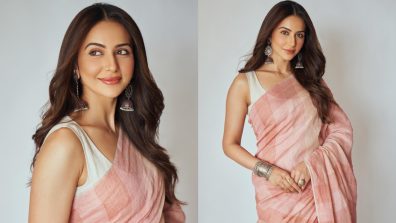 Rakul Preet Singh Radiates Timeless Grace In Simple Cotton Saree With Oxidised Jhumka