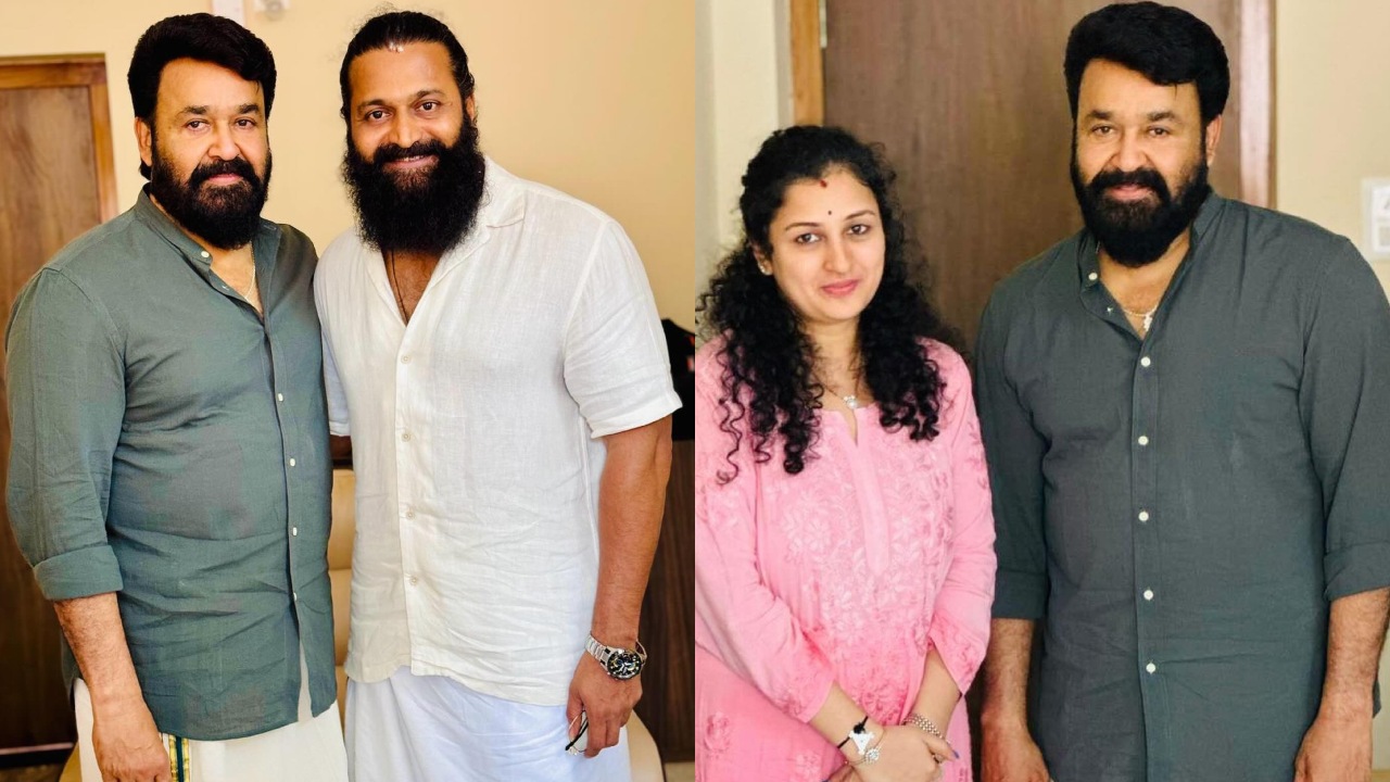 Rishab Shetty shared pictures with actor Mohanlal and captioned, 