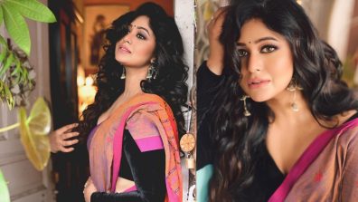 Ritabhari Chakraborty Elevates Traditional Elegance In Duo-Tone Cotton Saree With Black Blouse
