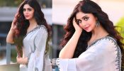 Ritabhari Chakraborty Flaunts Monochrome Magic In An Ethnic White And Black Embroidered Saree