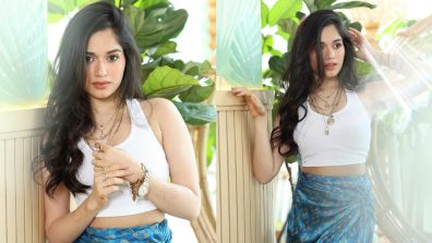Rock Your Summer Style Like Jannat Zubair In Tank Top, Silk Skirt & Open Hairstyle