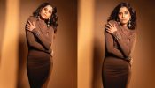 Saie Tamhankar Looks Hot In Body-hugging Chocolate Brown Gown With Nude Makeup, See Photos