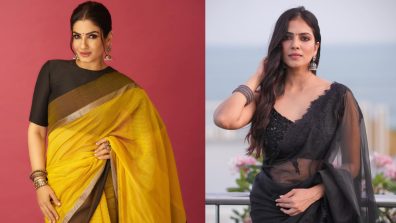 Saree Showdown: Raveena Tandon in a Cotton Saree vs. Malavika Mohanan in a Designer Saree – Who Nailed the Ethnic Glam?