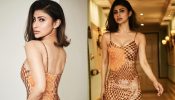 Sensational Style: Mouni Roy Flaunts Her Curves In A Chic Nude And Brown Dress