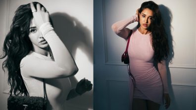 Sizzling Beauty: Disha Patani Looks Hot In A Pink With Metallic Tube Mini Dress