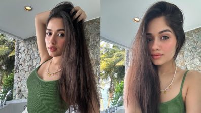 Slay Summer Like Jannat Zubair In Slip Top & White Skirt With Pearl Necklace