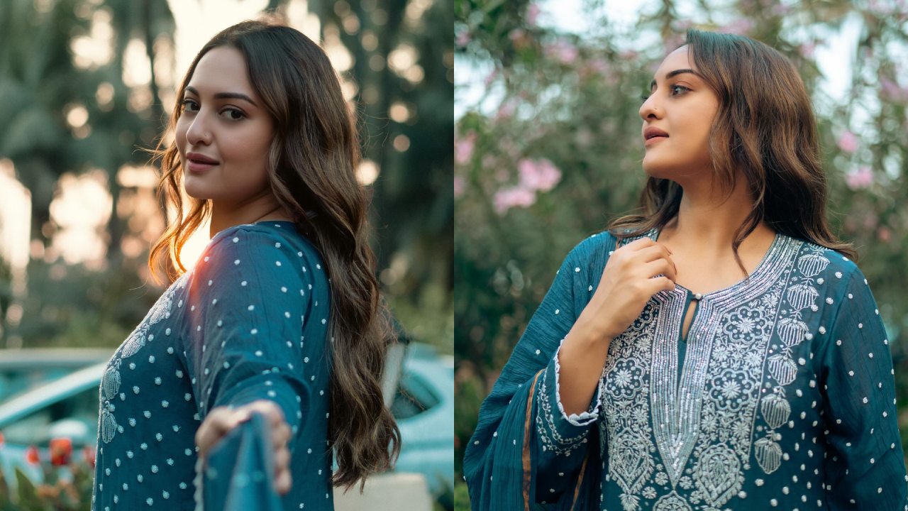 Sonakshi Sinha Elevates Style Quotient in a Teal Blue Kurta Set, See Pics! 892329