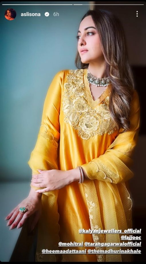 Sonakshi Sinha Embracing Ethnic Elegance In A Yellow Sharara Set, See Pics! 891330