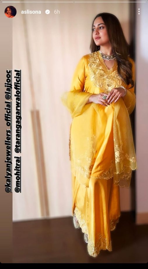 Sonakshi Sinha Embracing Ethnic Elegance In A Yellow Sharara Set, See Pics! 891331
