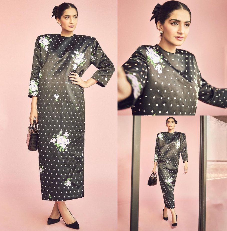 Sonam Kapoor's Iconic Look In A Striking Monochrome Floral Dress, See Photos! 889971