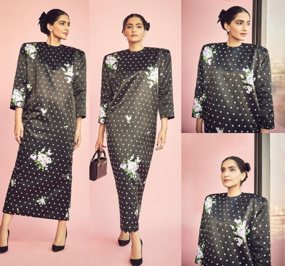 Sonam Kapoor's Iconic Look In A Striking Monochrome Floral Dress, See Photos! 889970