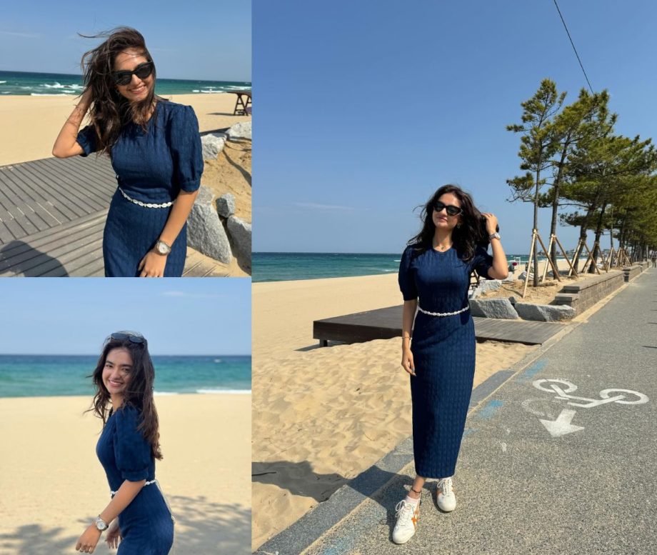 Style Alert: Anushka Sen Makes Fashion Statement In A Blue Midi Dress 890147