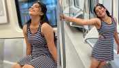 Sumbul Touqeer Embrace Naagin Charm In A Blue And White Cut-Out Dress, See Pics!