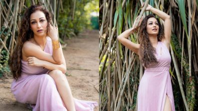 Sunayana Fozdar Rocking The Shore In A Stunning Pink Thigh-High Slit Dress, Check Now!
