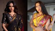 Take Cues To Wear Traditional Saree In Unique Style From Amruta Khanvilkar & Sonalee Kulkarni 891541