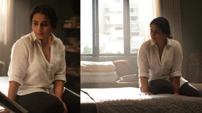 The set clears as Vidya Balan delivers an emotional scene for ‘Do Aur Do Pyaar’ a ritual she follows with all her films!