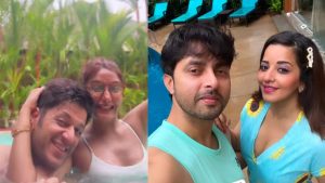 Watch Surbhi Chandna-Karan Sharma and Monalisa-Vikrant Singh's Romantic Intimate Moments by the Pool 892619
