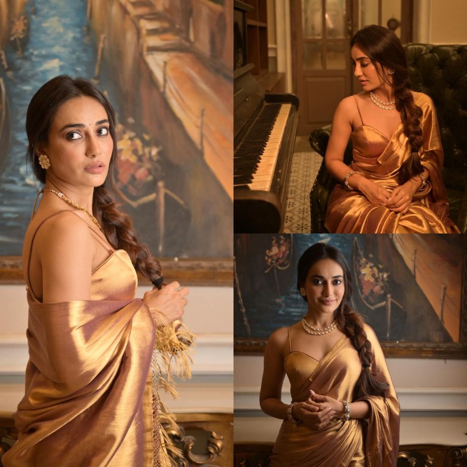 10 Beautiful Hairstyles for Medium-Length Hair to Complement Your Saree Look, Inspired by TV Actress Surbhi Jyoti 895653