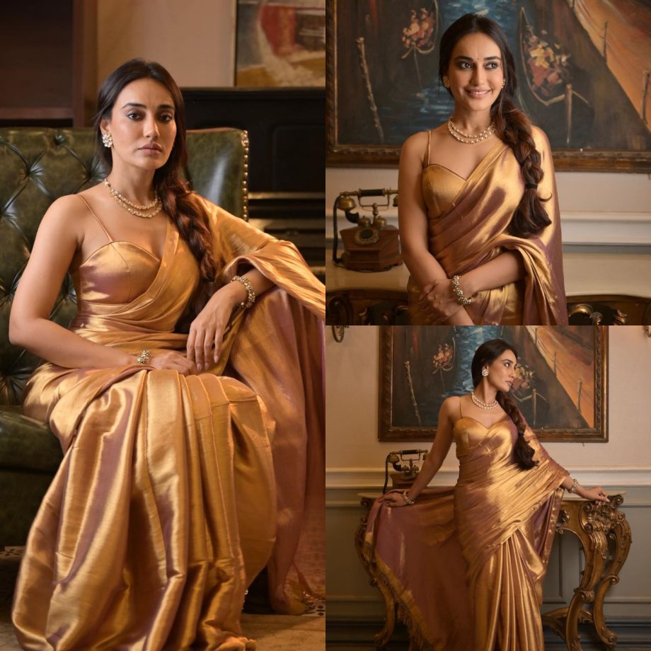 10 Beautiful Hairstyles for Medium-Length Hair to Complement Your Saree Look, Inspired by TV Actress Surbhi Jyoti 895654