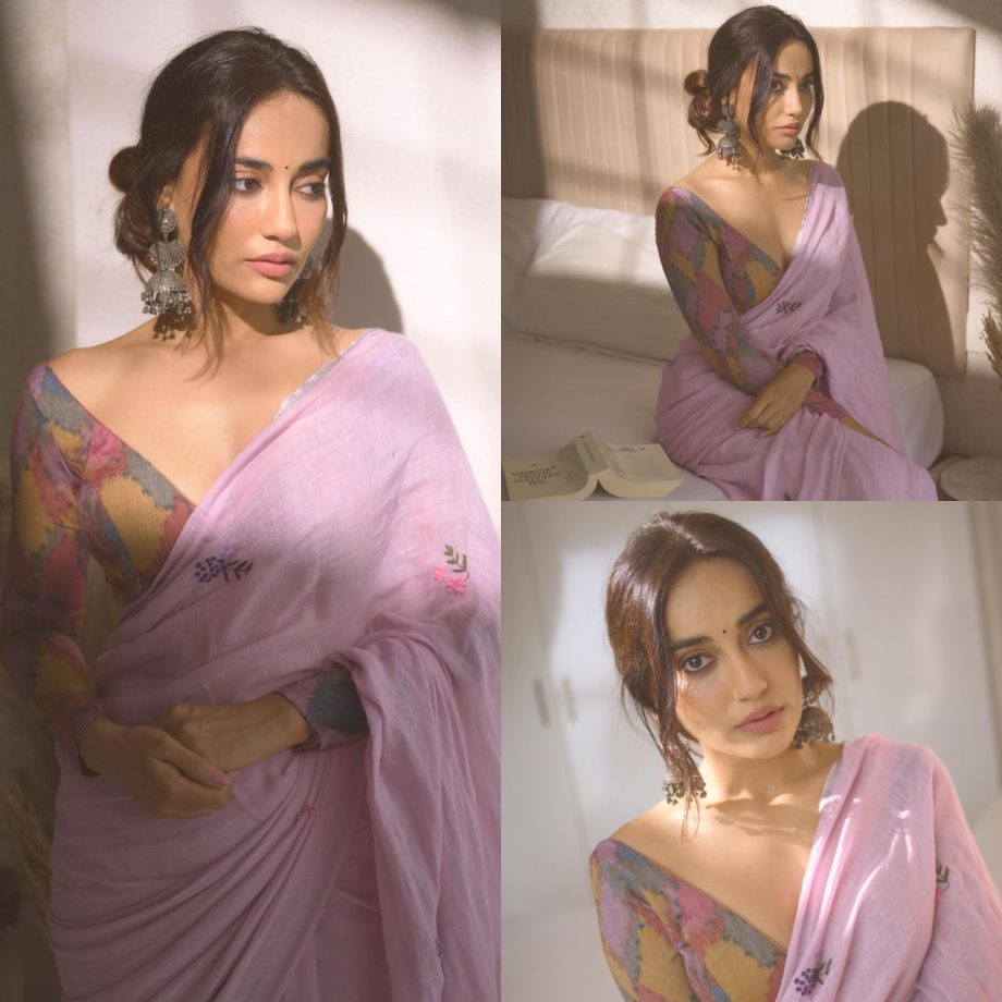10 Beautiful Hairstyles for Medium-Length Hair to Complement Your Saree Look, Inspired by TV Actress Surbhi Jyoti 895656