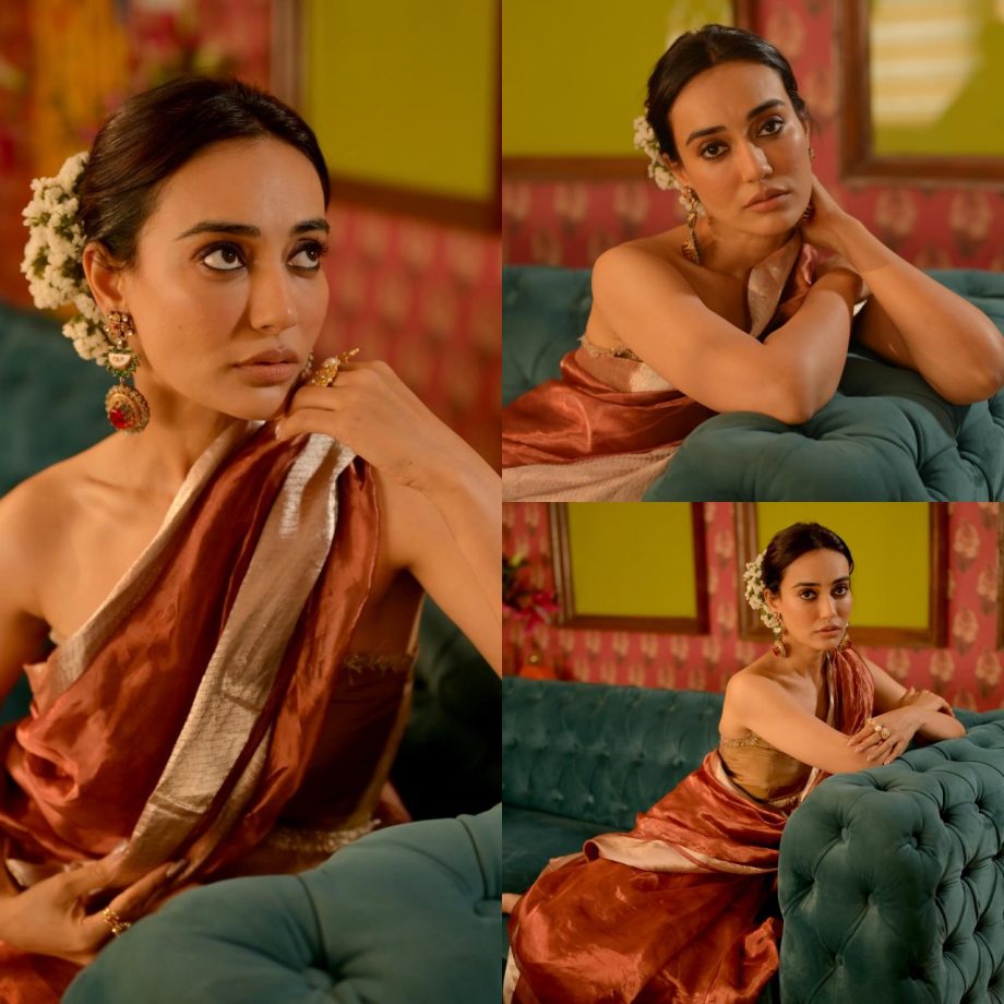 10 Beautiful Hairstyles for Medium-Length Hair to Complement Your Saree Look, Inspired by TV Actress Surbhi Jyoti 895646