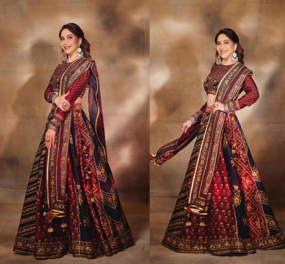6 Magical Ways To Drape Lehenga 'Dupatta' Inspired By Madhuri Dixit 894109