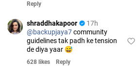 A Fan Comment On Shraddha Kapoor's Latest Instagram Post Left The Actress Tensed 896503