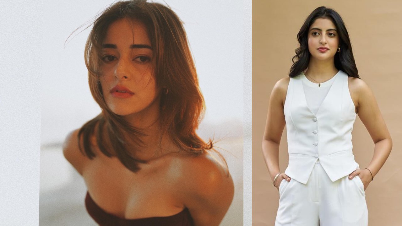 Ananya Panday Stuns in a Maroon Corset Dress, Navya Nanda Evokes Disappointment, Says, 