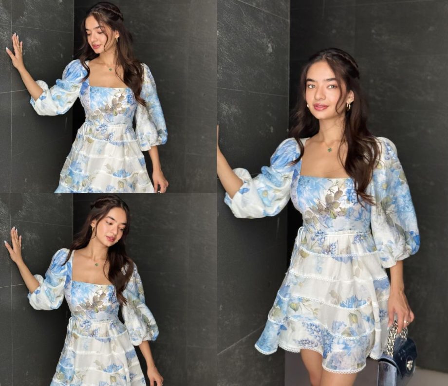 Anushka Sen Gives 'Fairy' Vibes in a White Tiered Floral Skater Dress, Check Now! 895383