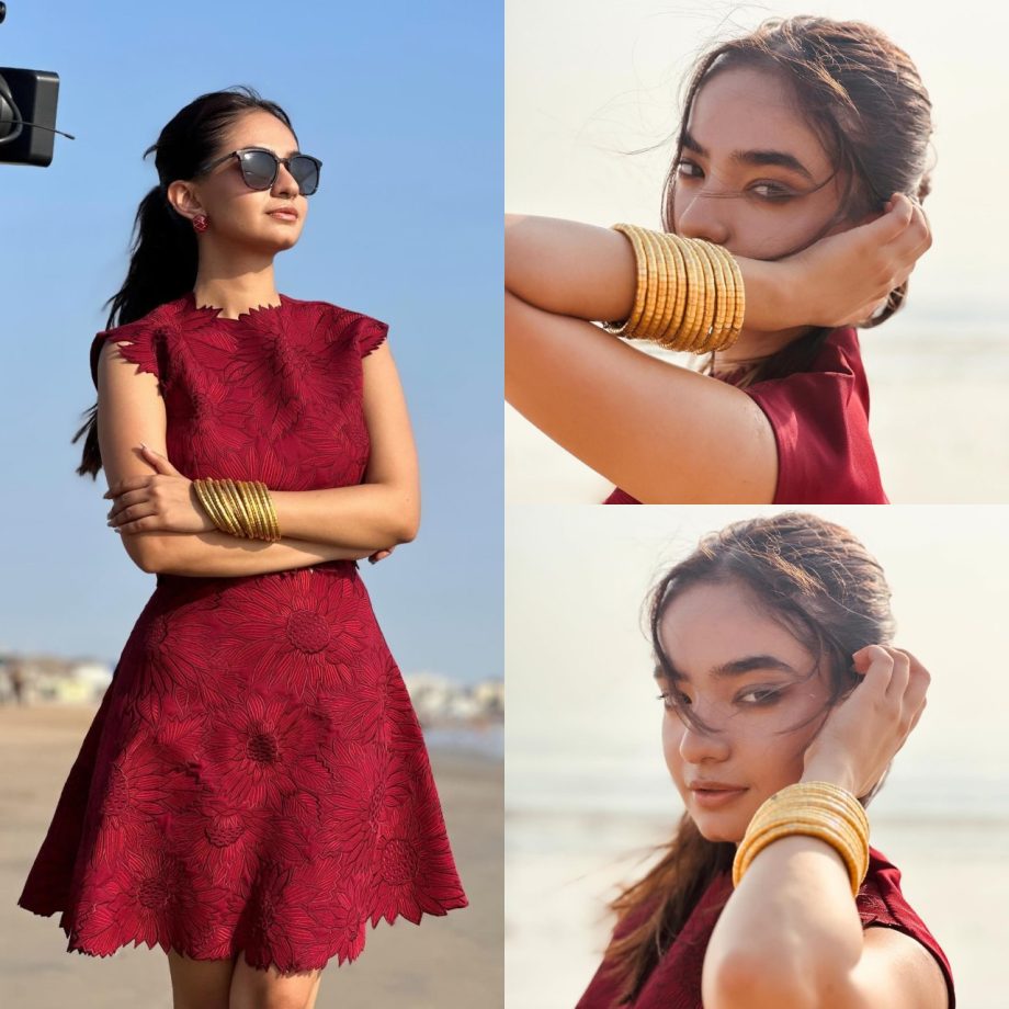 Anushka Sen Keeps Summer Fashion Cool in a Stylish Red Co-ord Set, See Photos! 895626