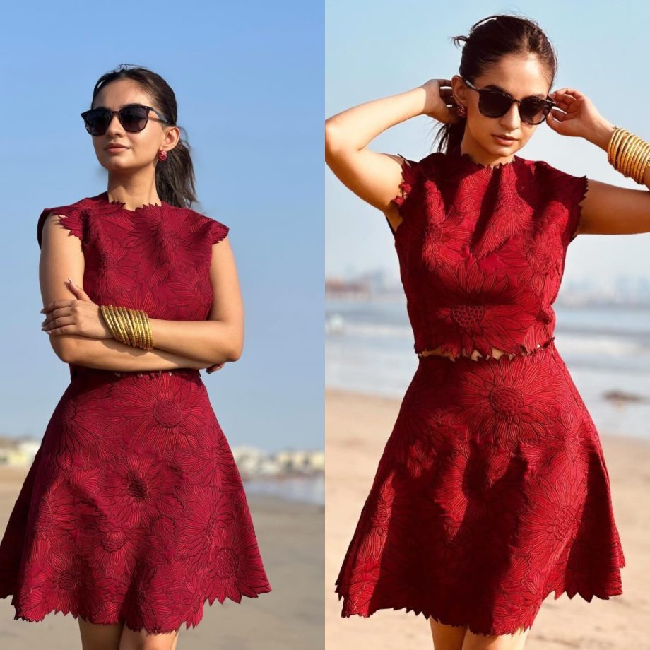Anushka Sen Keeps Summer Fashion Cool in a Stylish Red Co-ord Set, See Photos! 895625