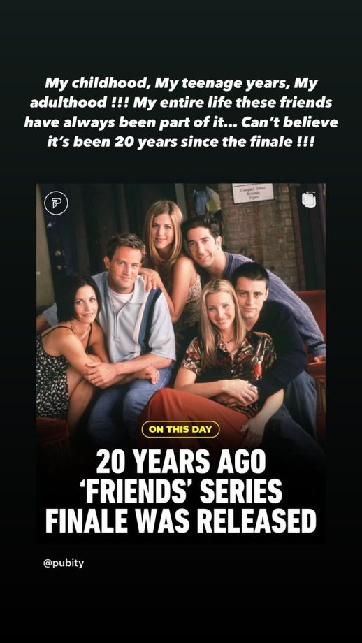 Arjun Kapoor Feels Nostalgic Shares' Friends' series poster, Says, 