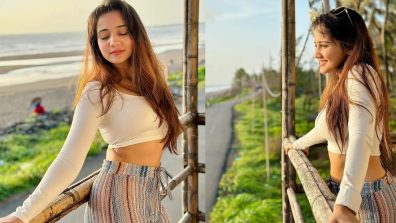 Ashi Singh Soaking Up Sunshine Vibes in a Chic White Crop Top and Printed Pants, See Pics!