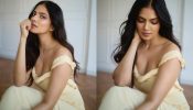 Malavika Mohanan Flaunts Her Toned Physique In Pastel Yellow Crinkled Dress